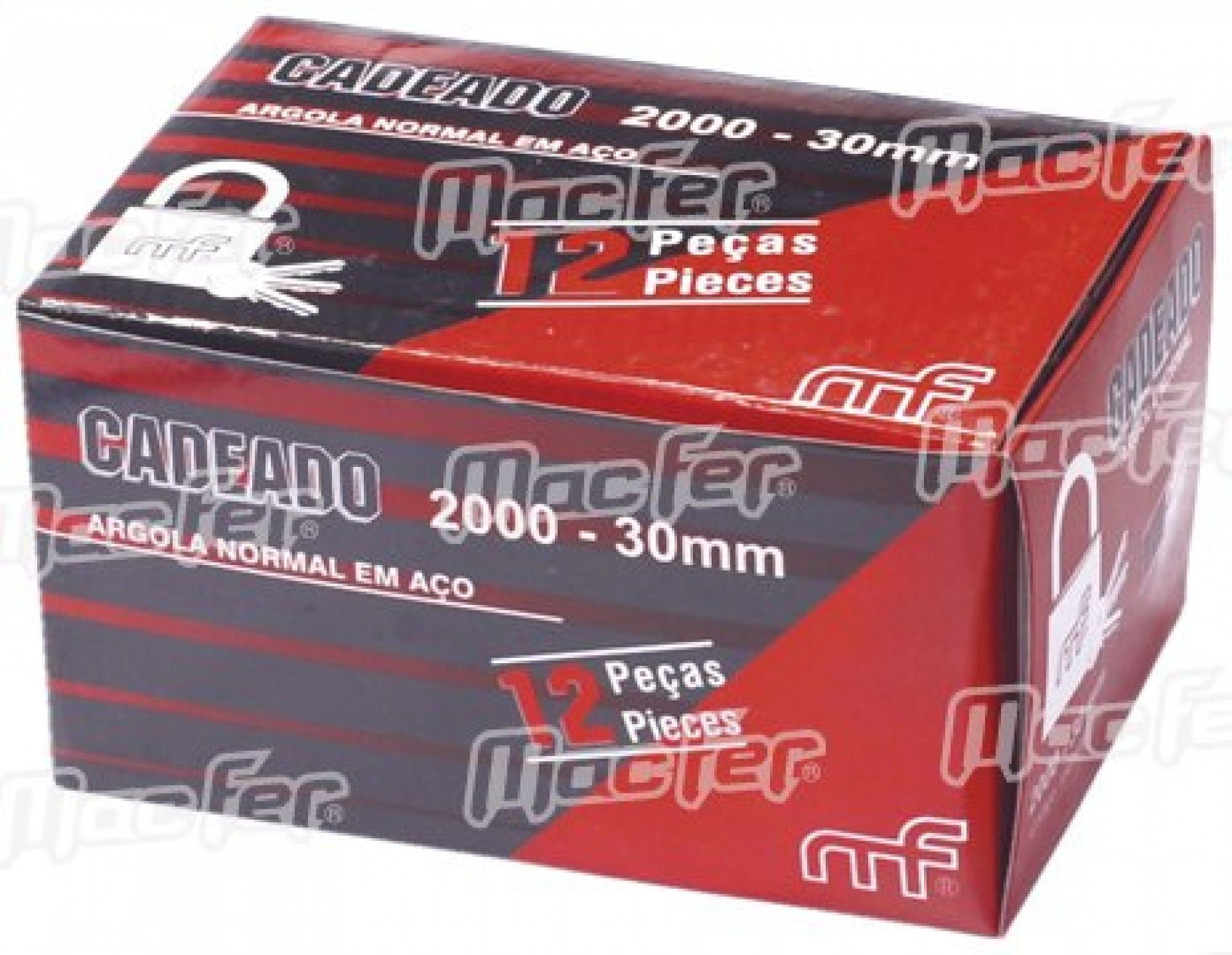 Cadeado argola normal latão mf 2000-75 75mm refª 150.0009 MACFER