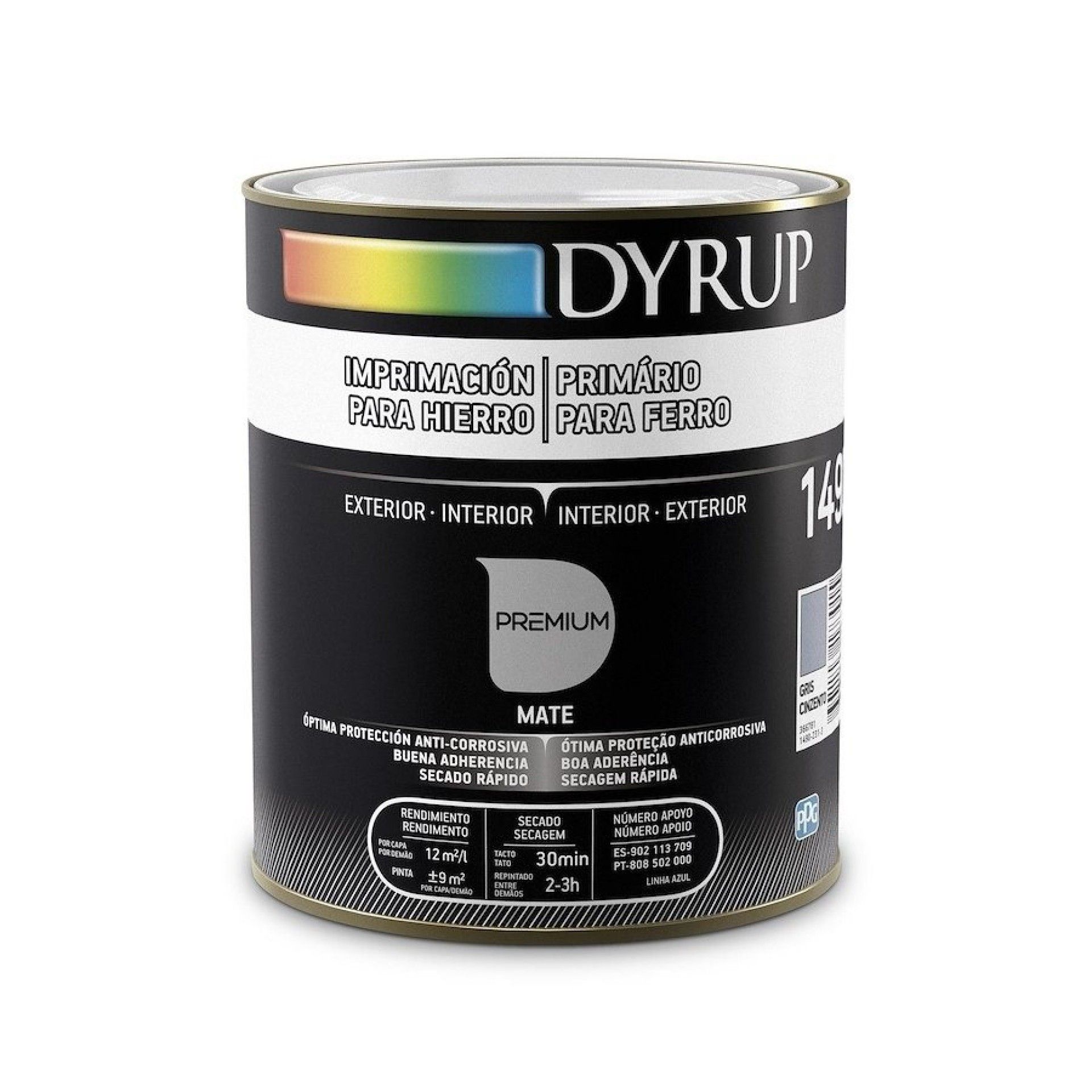 PRIMÁRIO PARA FERRO 0.75L CASTANHO REF 1490-757 DYRUP