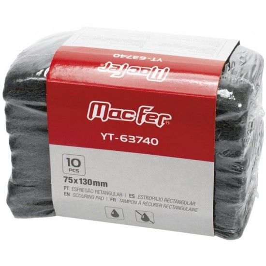 Esfreg�o retangular YT-63740 75x130mm (10p�s) ref� 145.0090 MACFER