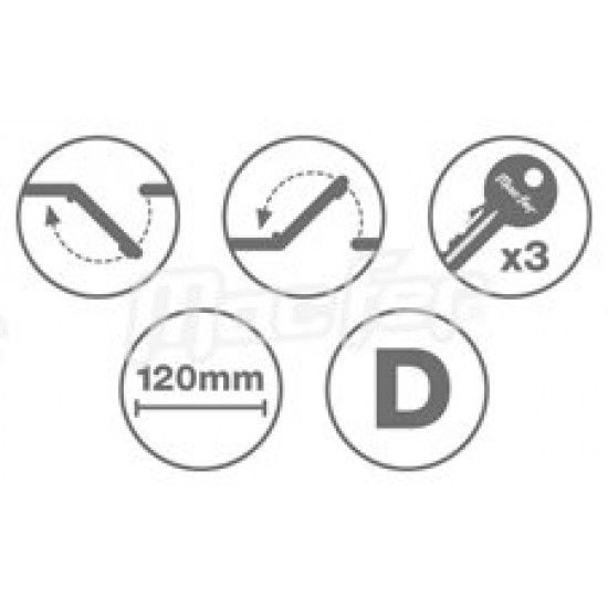 Fechadura pregar � face ch. normal MacFer DR720 120mm Dta ref� 140.0062 MACFER