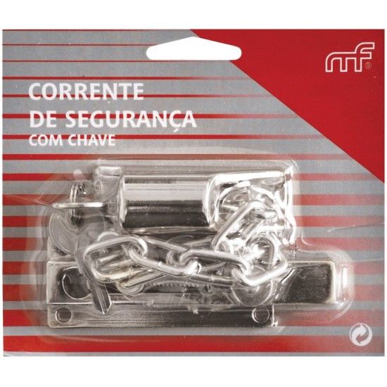 Corrente de segurança pregar à face c/ ch. mf 740 niq. refª 140.0030 MACFER Corrente de segurança pregar à face c/ ch. mf 740 niq. refª 140.0030 MACFER