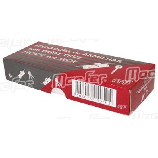 Fechadura arm. ch. cruz língua cobra mf 0320 refª 140.0050 MACFER Fechadura arm. ch. cruz língua cobra mf 0320 refª 140.0050 MACFER