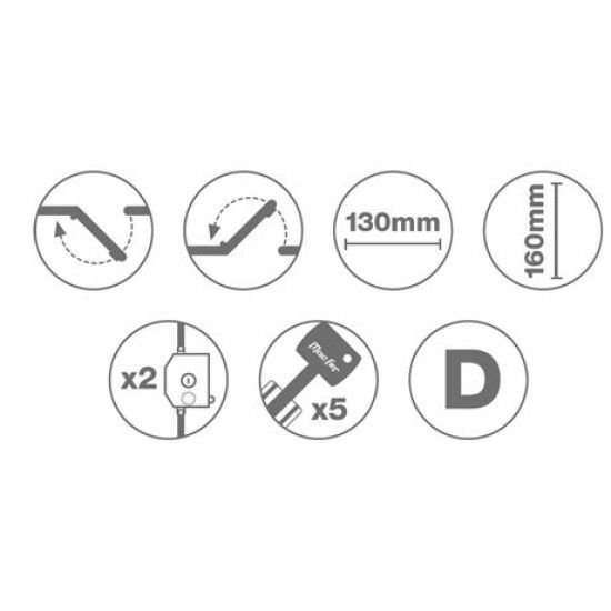 Fechadura pregar á face 2 trancas MacFer DH7088 Esq refª 140.0011 MACFER Fechadura pregar á face 2 trancas MacFer DH7088 Esq refª 140.0011 MACFER