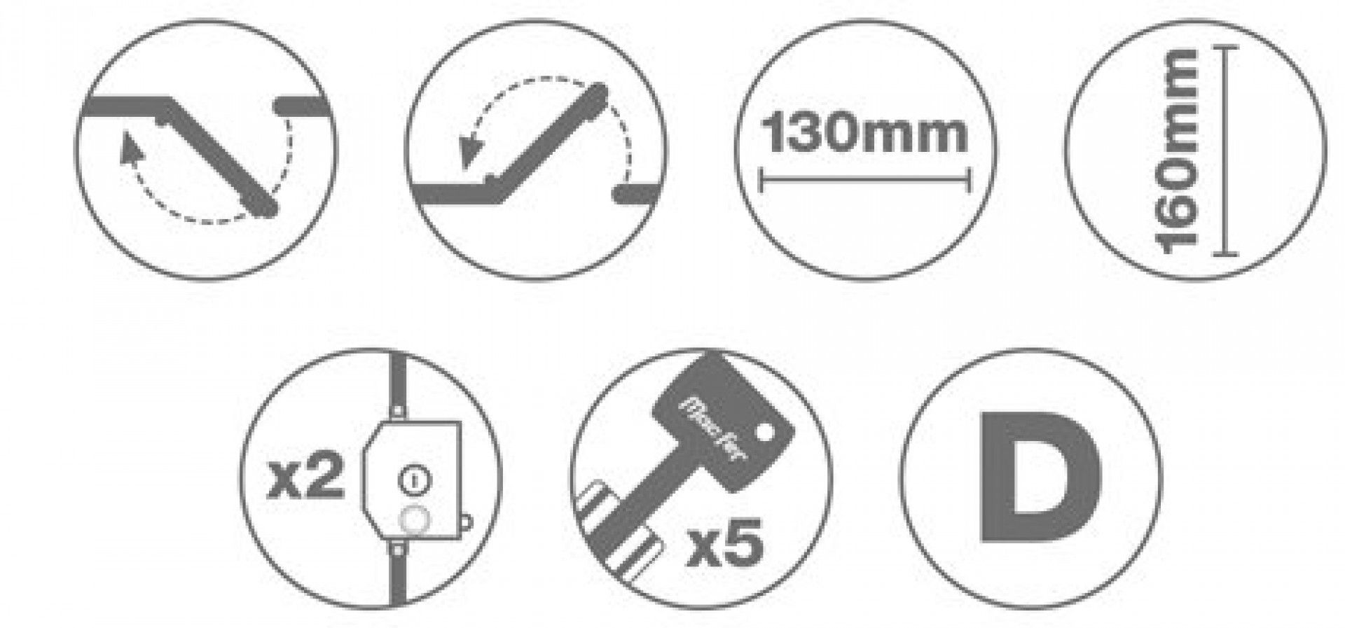 Fechadura pregar á face 2 trancas MacFer DH7088 Dta refª 140.0010 MACFER