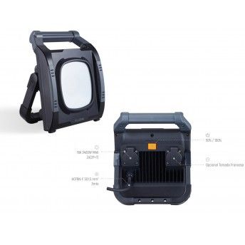 Projector Led 60w IP54 4200K c/ 2 Tomadas ref Troy Fillday
