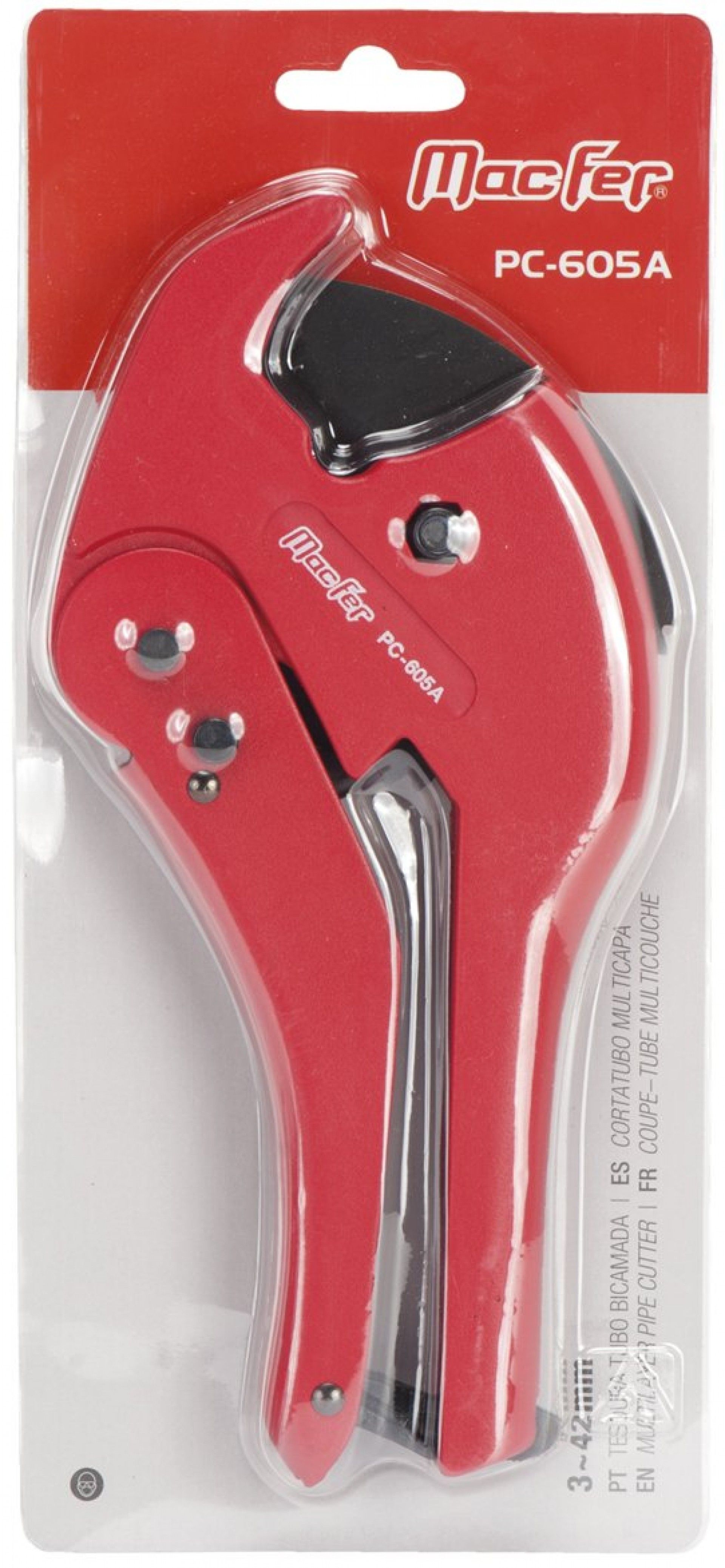 Tesoura tubo bicamada 3-42mm PC-605A refª 136.0005 Macfer