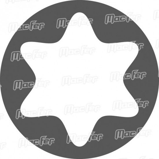 Bit sextavado torx BT37 10mm T40 75mm refª 134.0215 MACFER Bit sextavado torx BT37 10mm T40 75mm refª 134.0215 MACFER