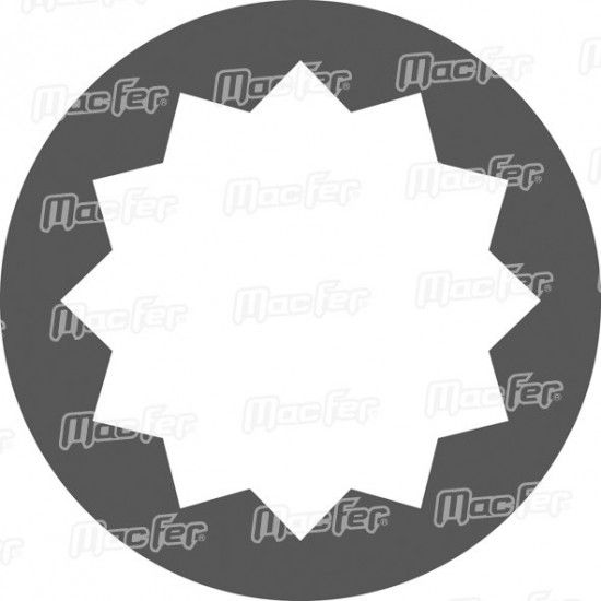 Bit sextavado estriado BSP33 10mm  M5 30mm ref 134.0190 MACFER