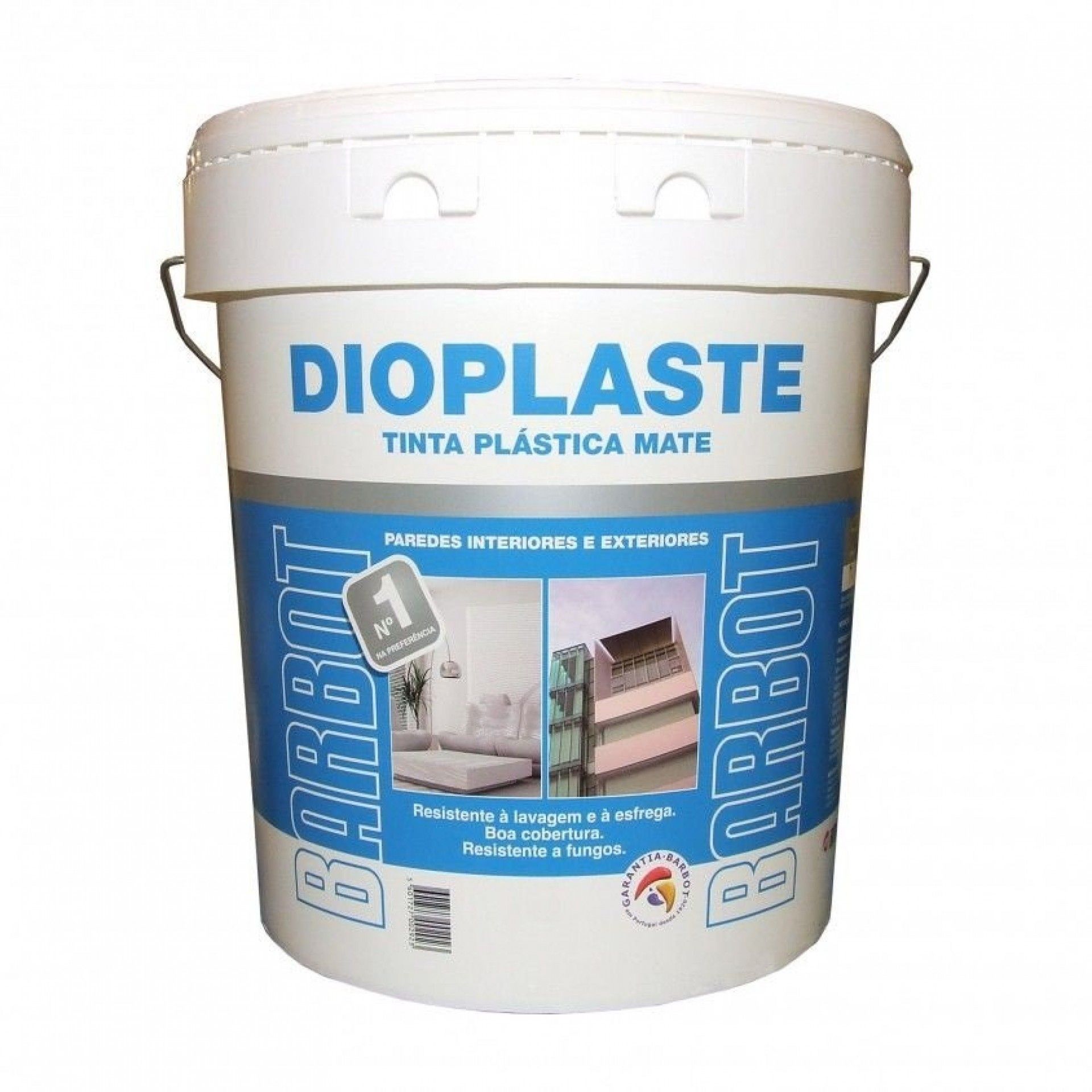 TINTA DIOPLASTE PRETO MATE 15L BARBOT