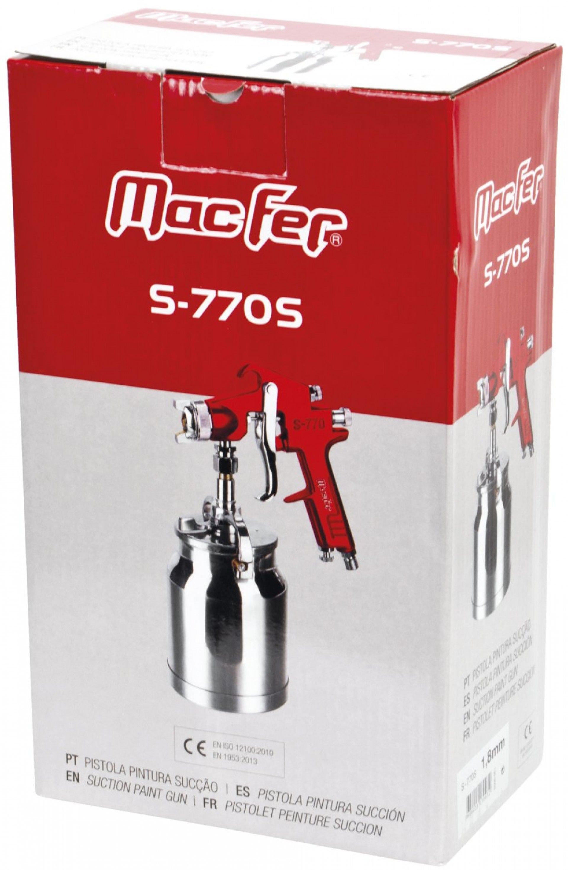 Pistola pint. sucção MacFer S-770S 1,8mm refª 130.0003 MACFER