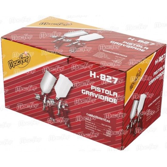 Pistola pint. gravidade MacFer H-827 2,0mm refª 130.0009 MACFER Pistola pint. gravidade MacFer H-827 2,0mm refª 130.0009 MACFER