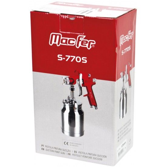 Pistola pint. sucção MacFer S-770S 1,8mm refª 130.0003 MACFER Pistola pint. sucção MacFer S-770S 1,8mm refª 130.0003 MACFER