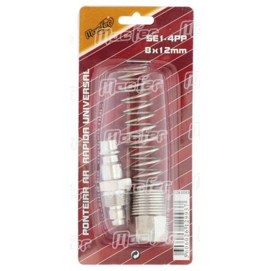 Ponteira para ar comprimido com bicone com mola SE1-4PP 8x12mm refª 129.0055 MACFER Ponteira para ar comprimido com bicone com mola SE1-4PP 8x12mm refª 129.0055 MACFER