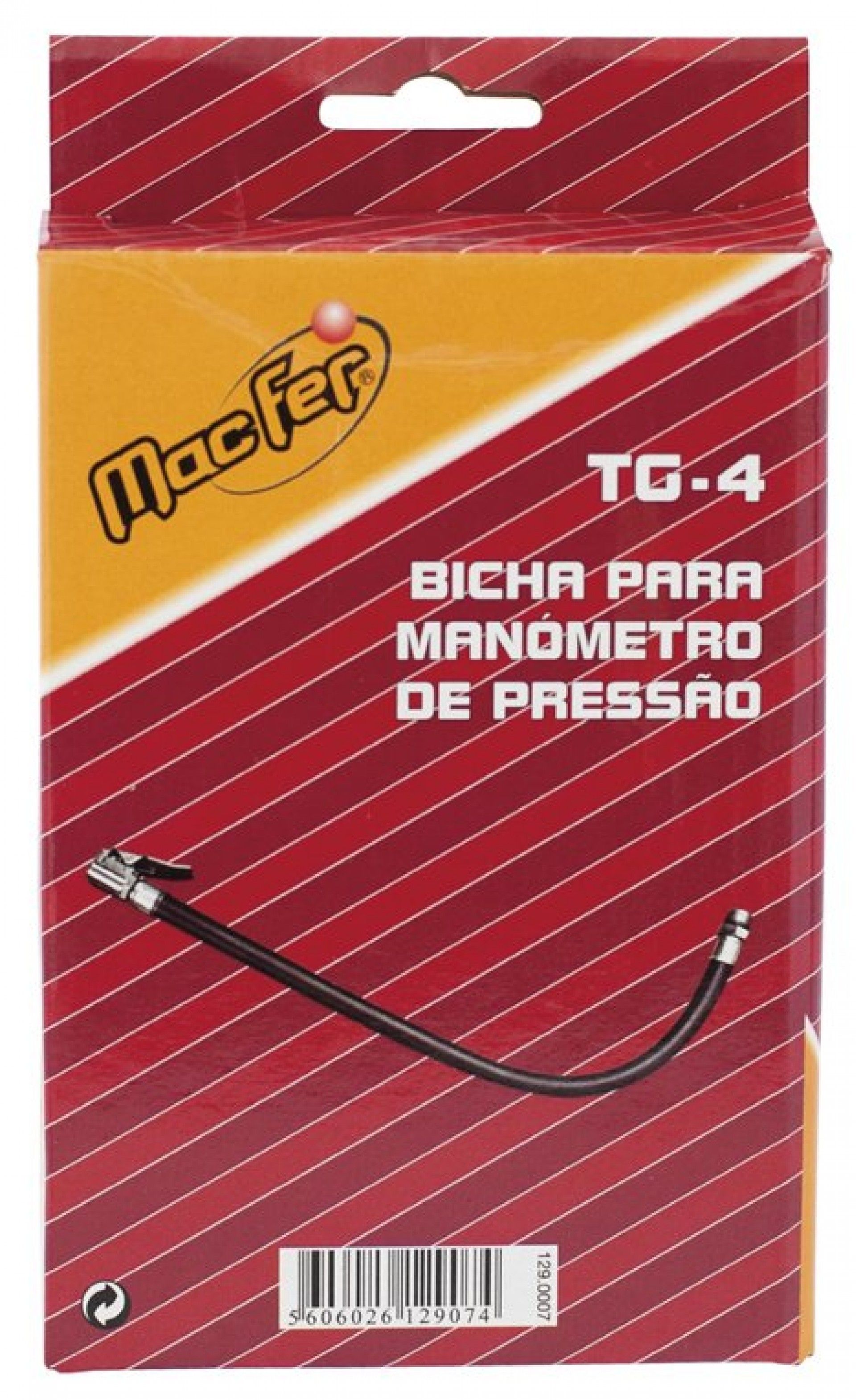 Bicha p/ manómetro pressão TG-4-H refª 129.0007 MACFER