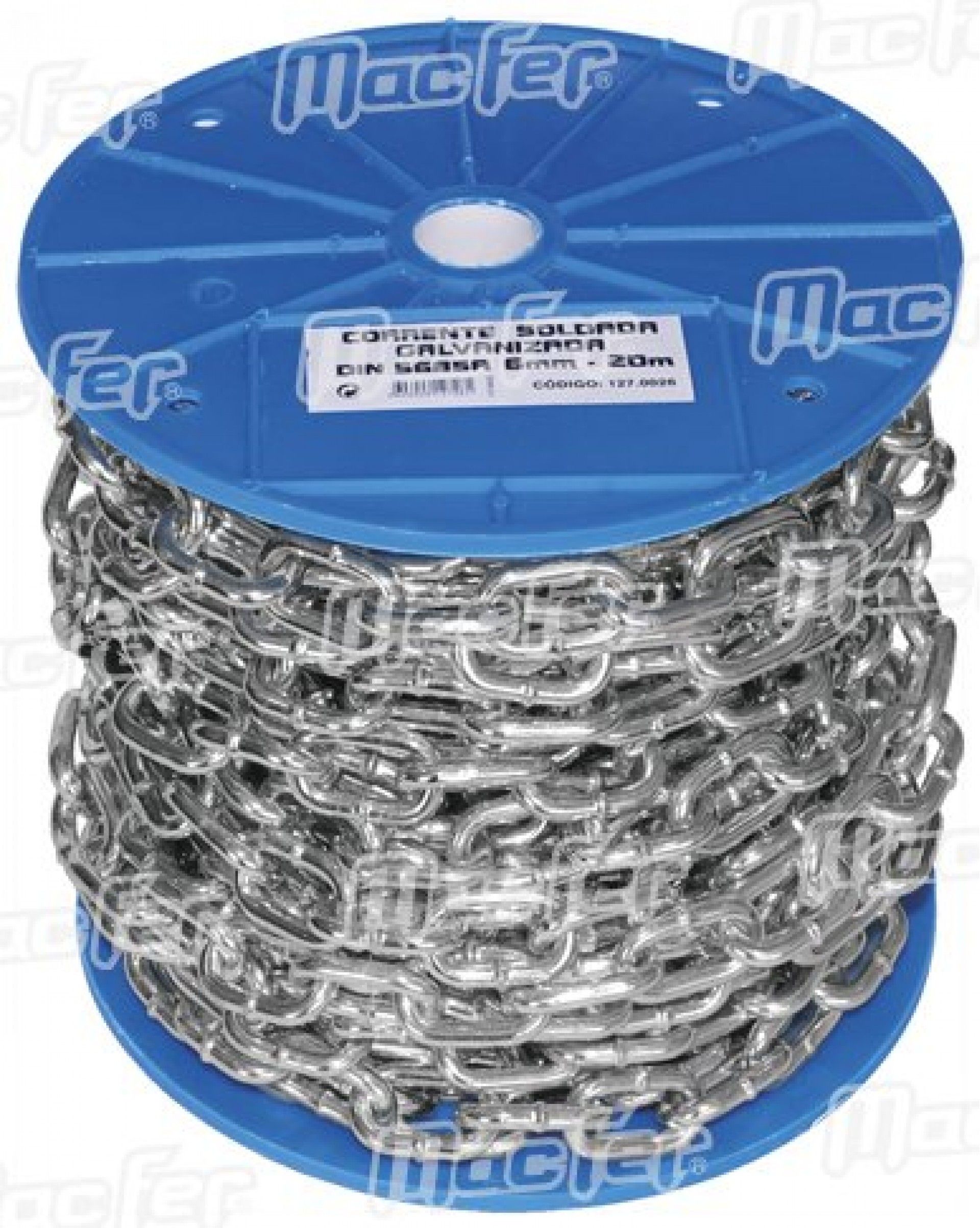 Corr. aço galv. (DIN5685A) MacFer CH5685-G 2,0mm (80m) refª 127.0021 MACFER