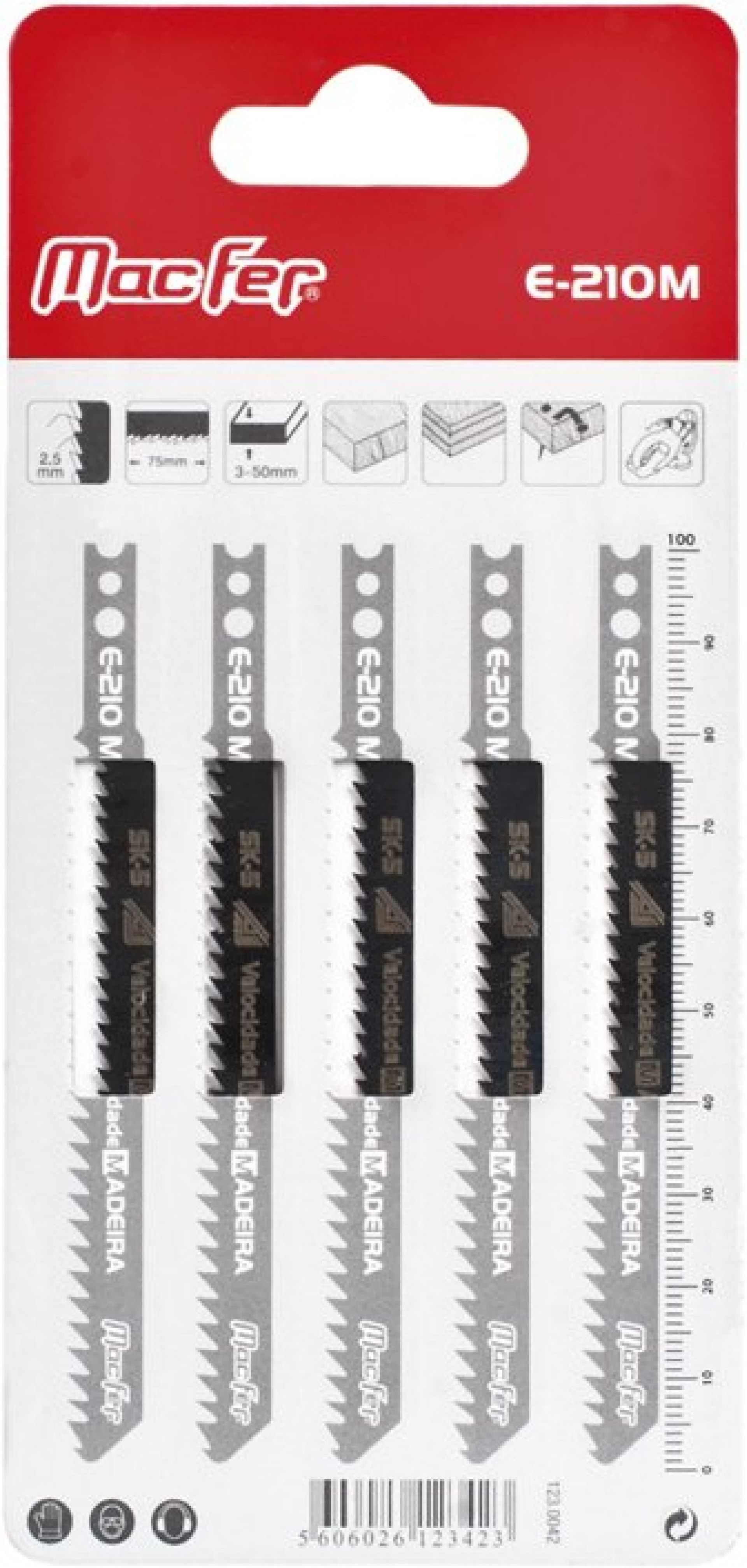 Serra tico-tico SK5 MacFer E-210M 100mm refª 123.0042 MACFER