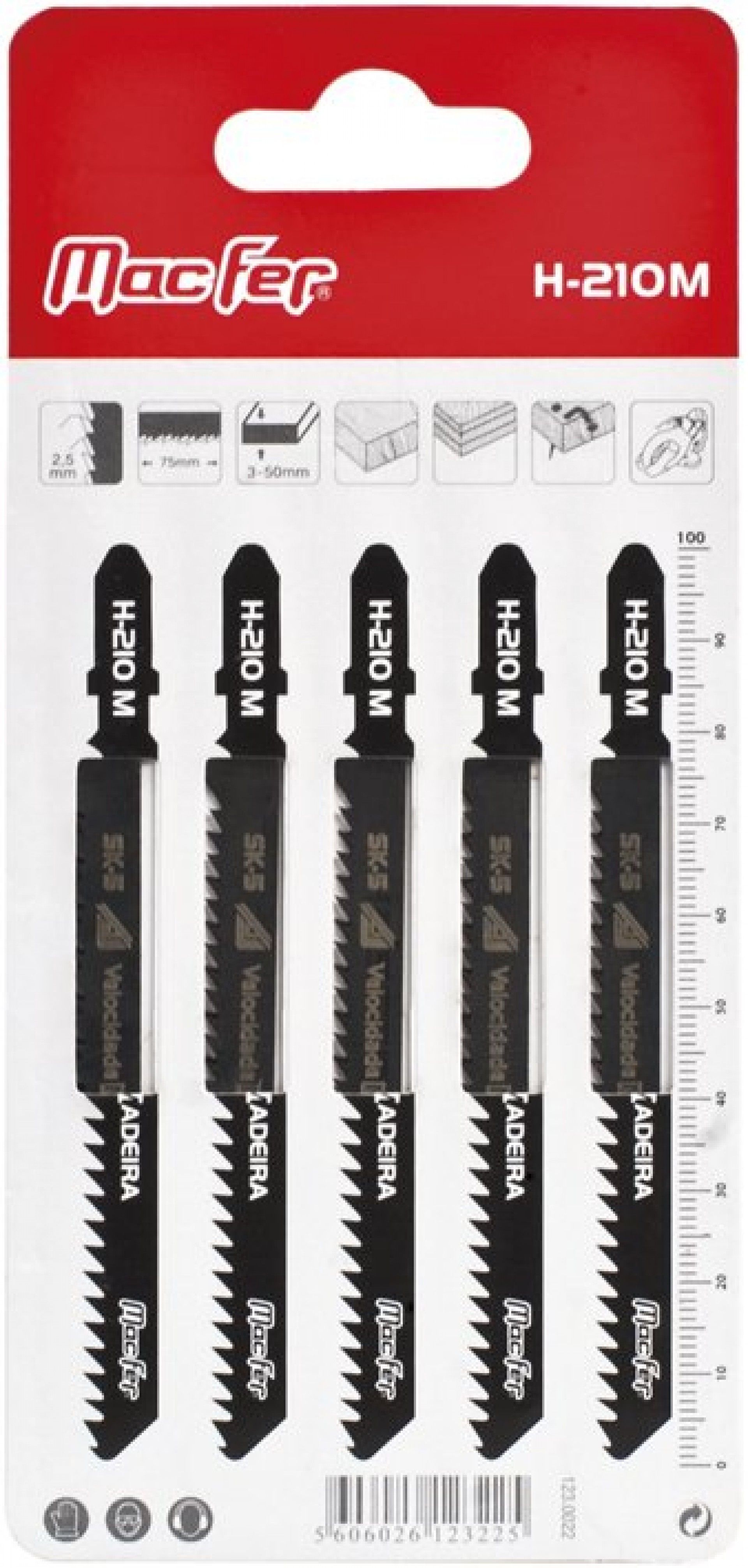 Serra tico-tico SK5 MacFer H-210M 100mm refª 123.0022 MACFER