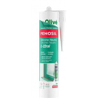 Silicone neutro C-22 RAL 7035 cinza oliv/Penosil