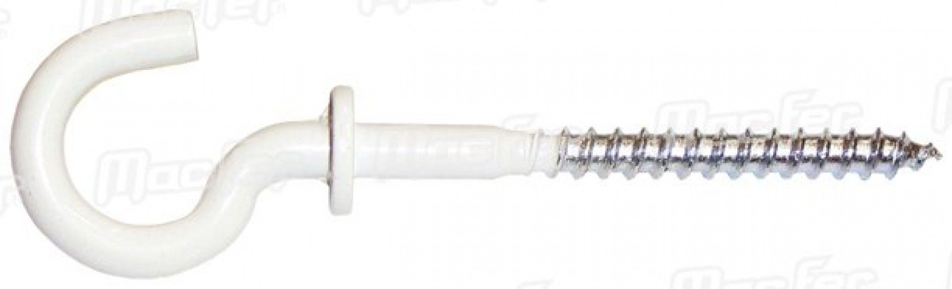 Bucha nylon uni. c/ gancho mf 85A-G 6x35mm branco refª 121.0082 MACFER