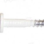 Bucha nylon uni. c/ gancho mf 85A-G 6x35mm branco  ref� 121.0082 MACFER