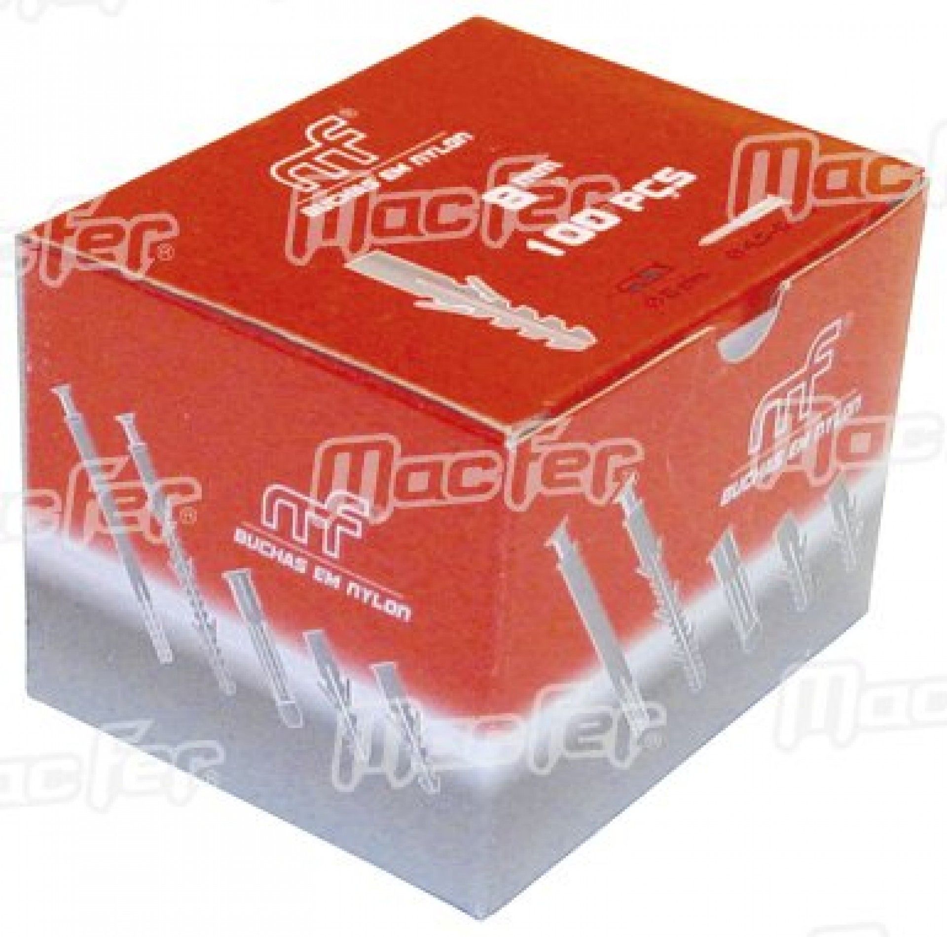 Bucha nylon borboleta mf BNA19 19mm 100pç refª 121.0056 MACFER