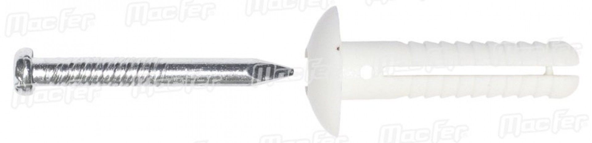 Bucha nylon TP cogumelo mf TP-3 5x25mm refª 121.0060 MACFER