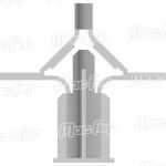 Bucha nylon borboleta mf BNA19 19mm 100p�  ref� 121.0056 MACFER