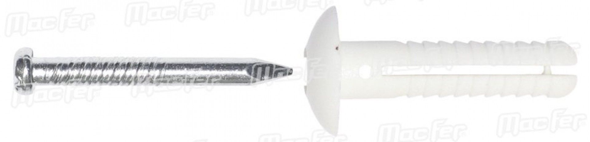 Bucha nylon TP cogumelo mf TP-3 6x25mm refª 121.0059 MACFER