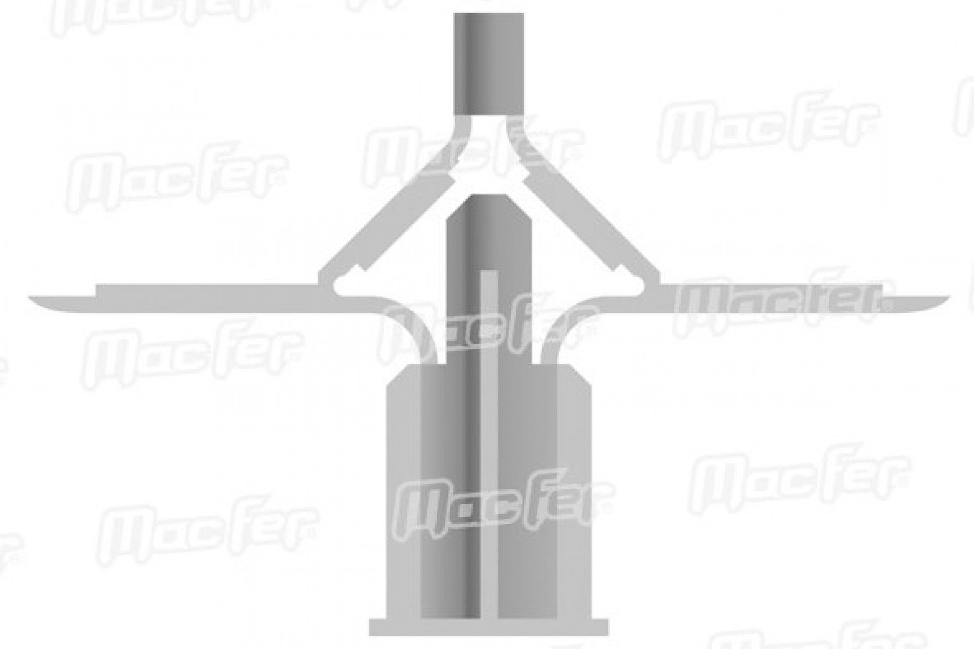 Bucha nylon borboleta mf BNA19 19mm 100pç refª 121.0056 MACFER