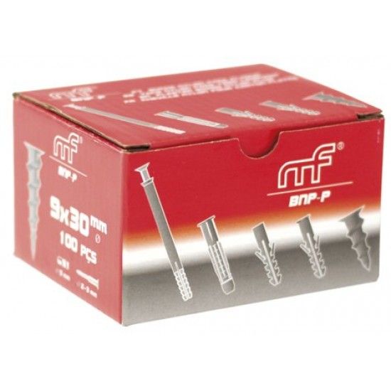 Bucha nylon p/ pladur mf BNP-P 9x30mm  ref 121.0052 MACFER