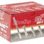 Bucha nylon p/ pladur mf BNP 13x38mm 100p ref 121.0053 MACFER