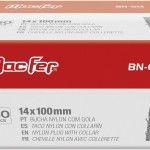 Bucha nylon c/ gola mf BN-GM 14x100mm refª 121.0008 MACFER Bucha nylon c/ gola mf BN-GM 14x100mm refª 121.0008 MACFER