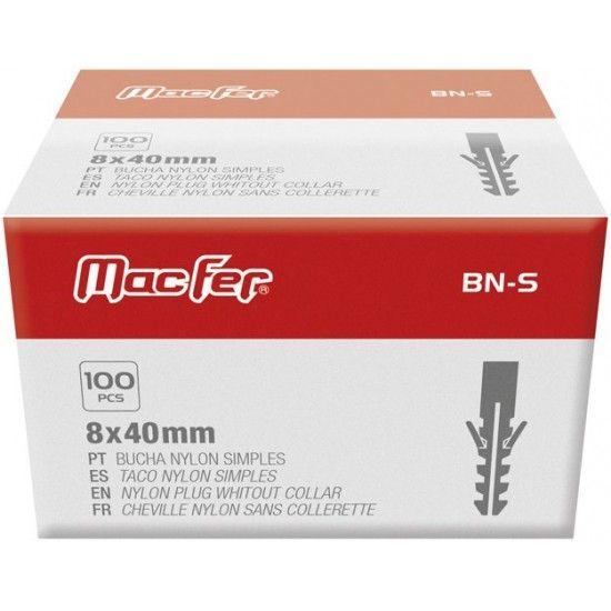 Bucha nylon simples mf BN-S   6mm  ref� 121.0002 MACFER