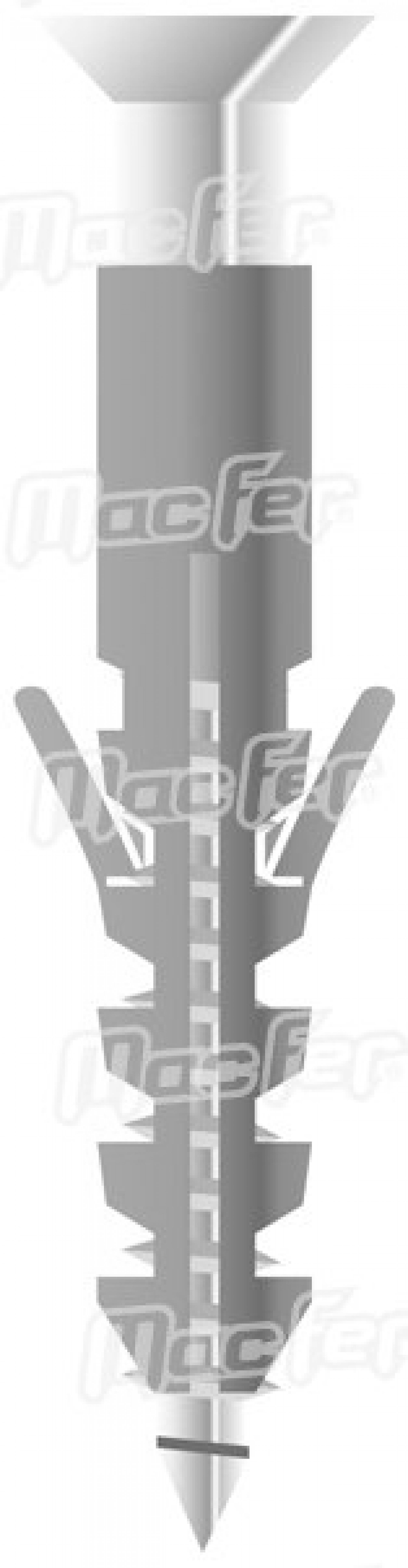 Bucha nylon simples mf BN-S 5mm refª 121.0001 MACFER