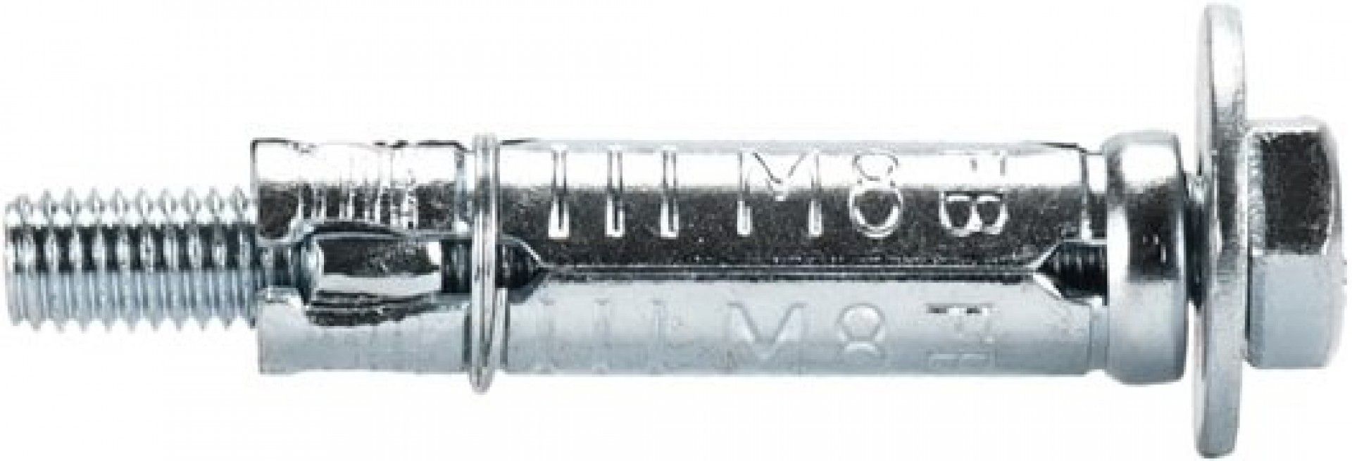 Bucha aço expansiva c/ parafuso M12 95mm (25pç) refª 120.0013 MACFER