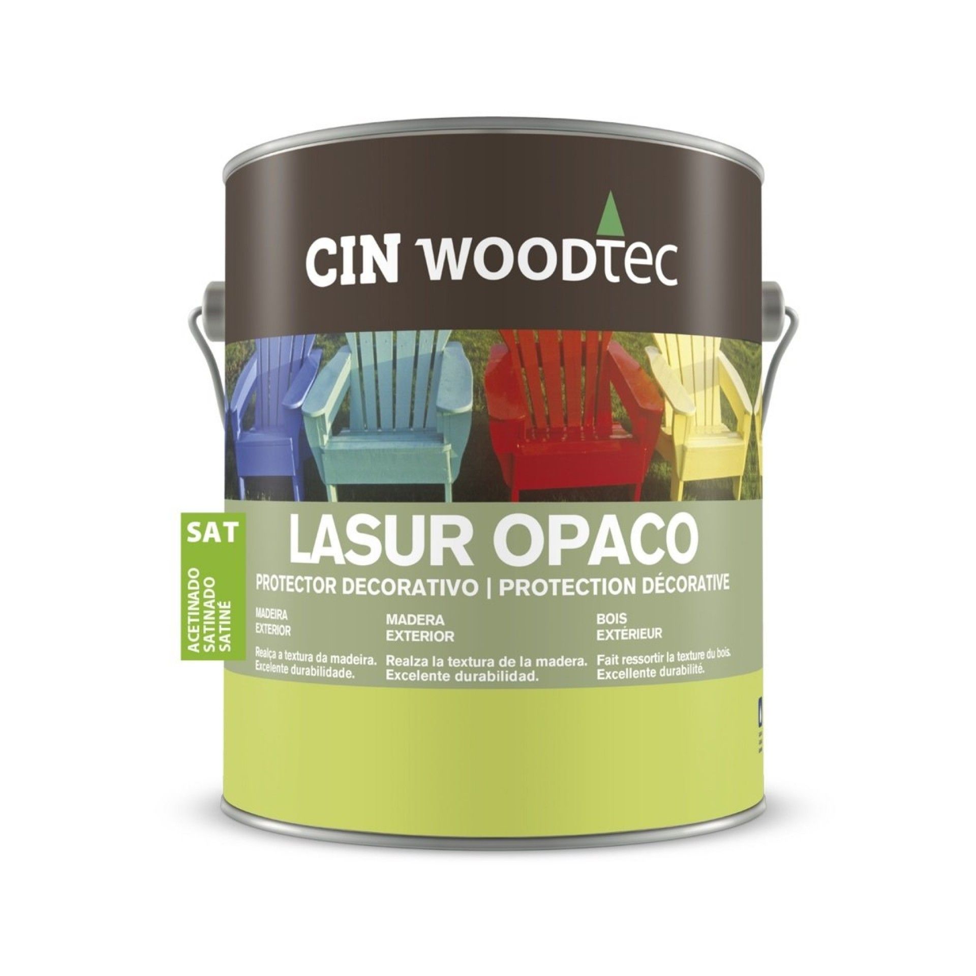 Lasur Opaco branco 4L refª 12-390 Cin