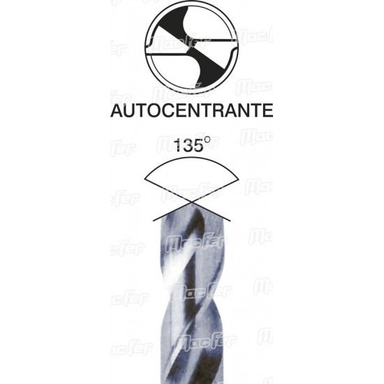 Broca cil. MacFer HSS-Cobalto 5%   4,5mm  ref� 118.0010 MACFER