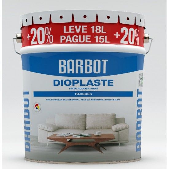 TINTA DIOPLASTE BRANCO MATE 15L+3L BARBOT