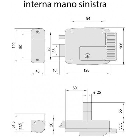 TRINCO ELECTICO 11721-60-2 [ESQUERDA] CISA