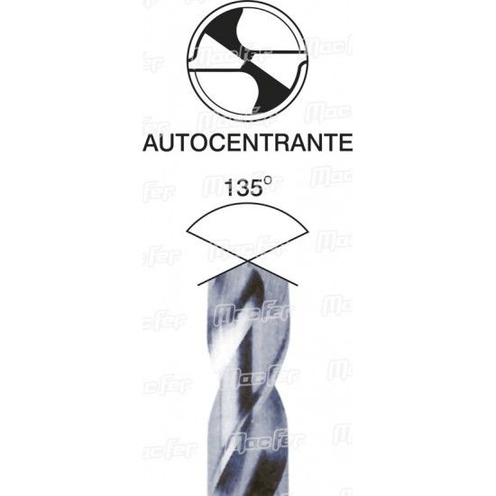 Jg. brocas cil. tit�nio MacFer HSS-M2TIN-013 1,5~6,5mm 13p�s ref� 117.0089 MACFER