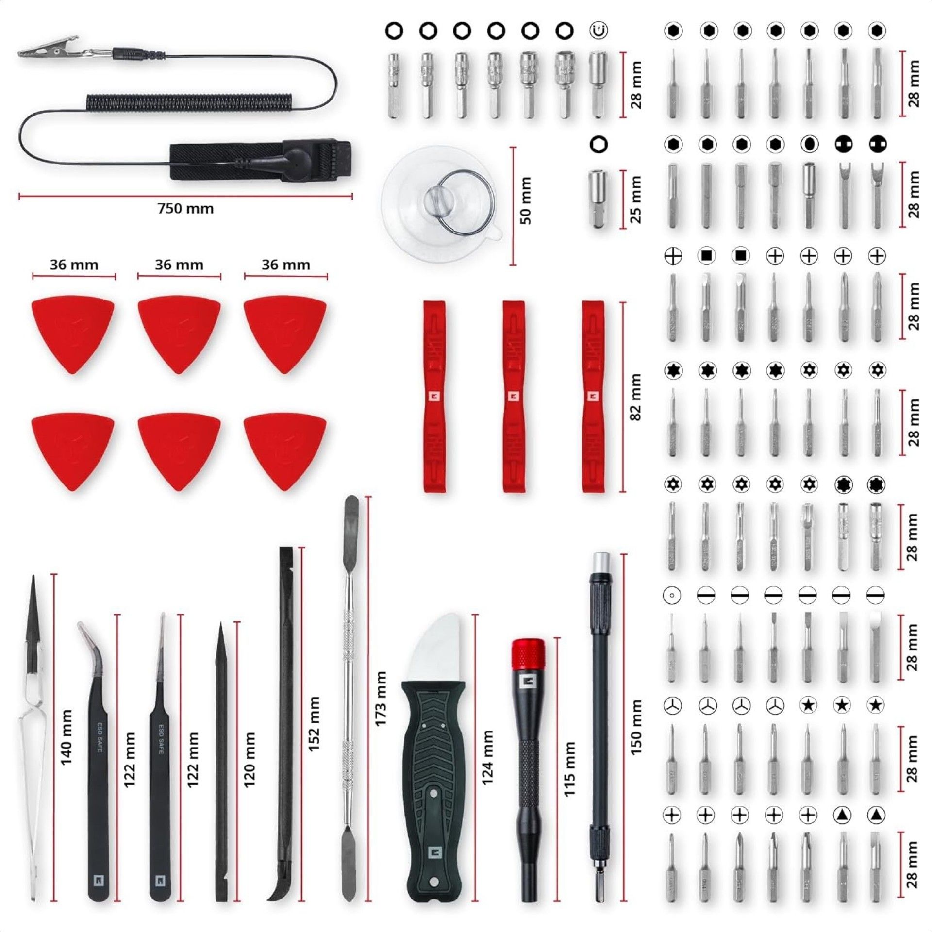 Kit bits precisão c/bolsa 84pç refª 115050 Einhell
