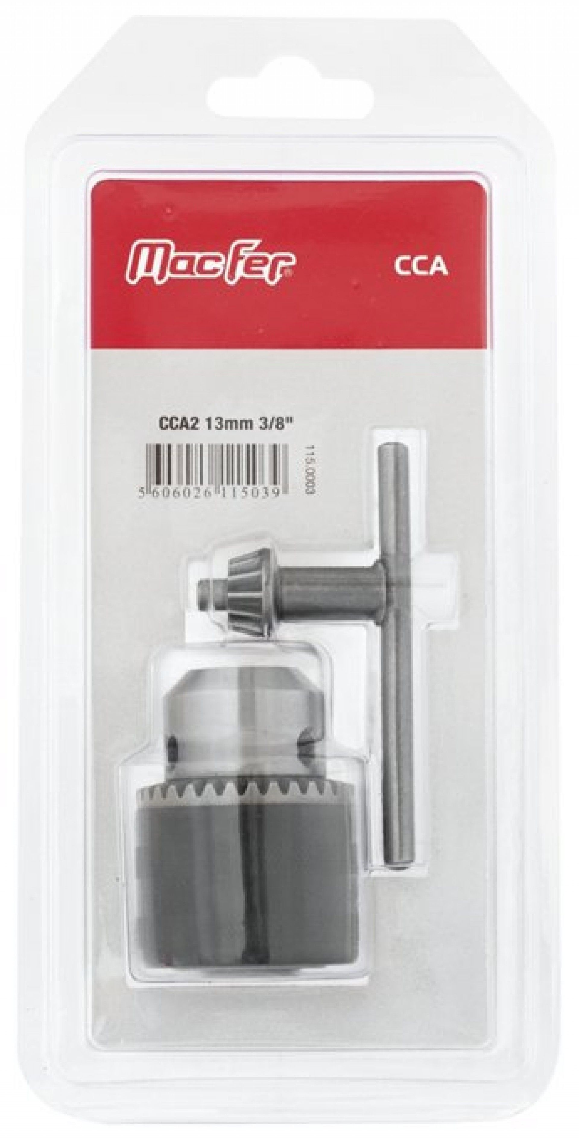 Bucha berbequim c/ ch. MacFer CCA3 16mm 1/2" refª 115.0005 MACFER