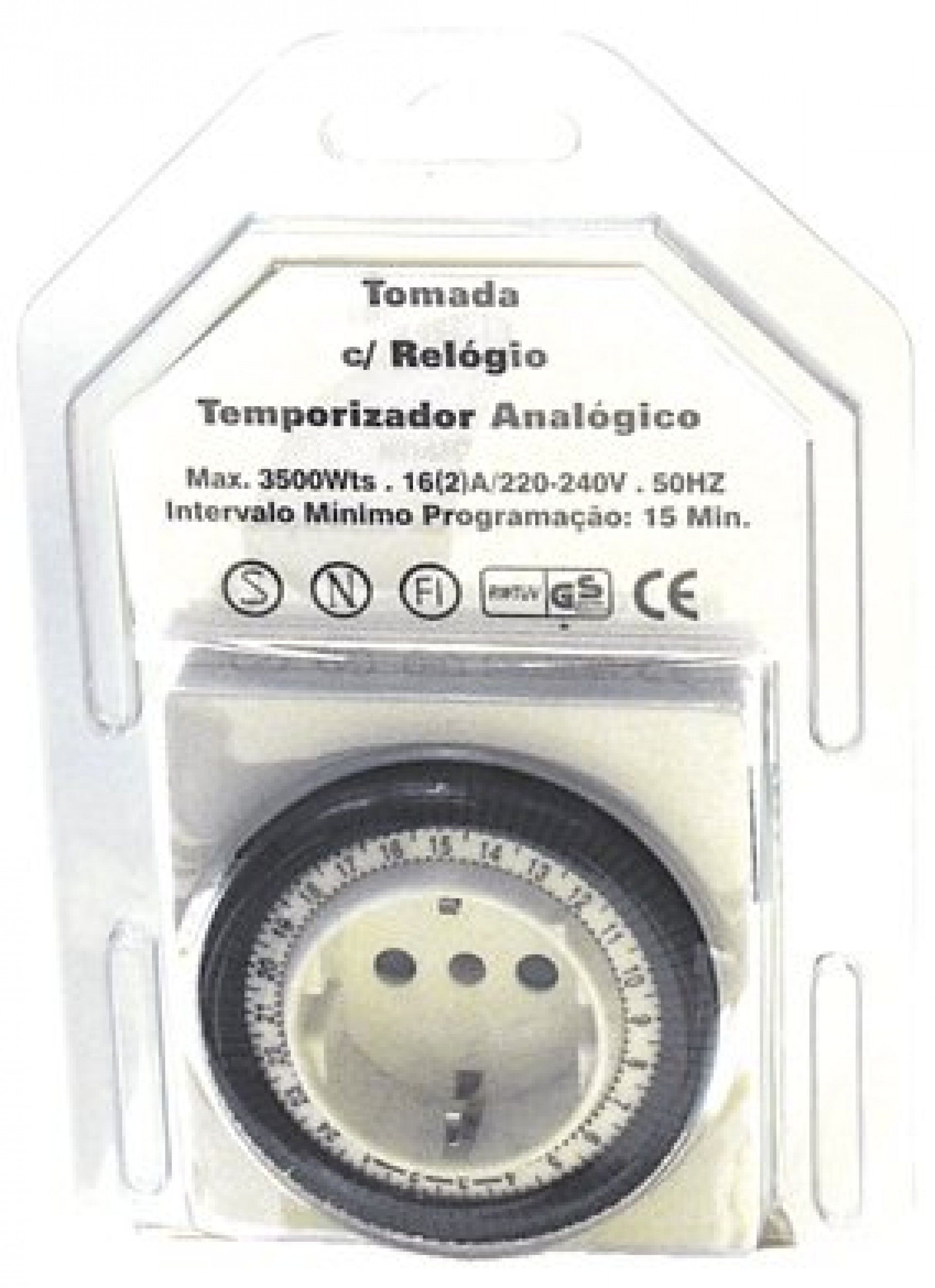 Relógio temporizador analógico MacFer TG-9 16A refª 113.0021 MACFER