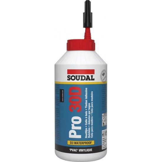 Cola para madeira PRO30D 750g ref 108769 Soudal