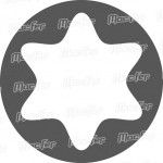 Chave caixa Cr-V com bit torx CCV3-BT55L 1/2" T25 ref� 105.0302 MACFER