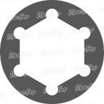 Chave caixa Cr-V longa CCV1-50L 1/4" 14mm (50mm) ref 105.0229 MACFER