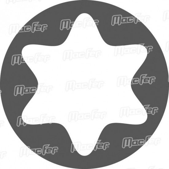 Jg. ch. cx. Cr-V torx MacFer BS-40TE16 1/2" 16ps ref 105.0091 MACFER