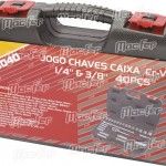 Jg. ch. cx. Cr-V MacFer SS-3040 1/4" & 3/8" 40pçs refª 105.0002 MACFER Jg. ch. cx. Cr-V MacFer SS-3040 1/4" & 3/8" 40pçs refª 105.0002 MACFER