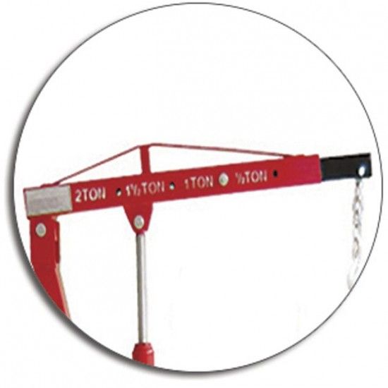 Grua hidráulica TL1001-2 2t 2170mm refª 104.0016 MACFER Grua hidráulica TL1001-2 2t 2170mm refª 104.0016 MACFER