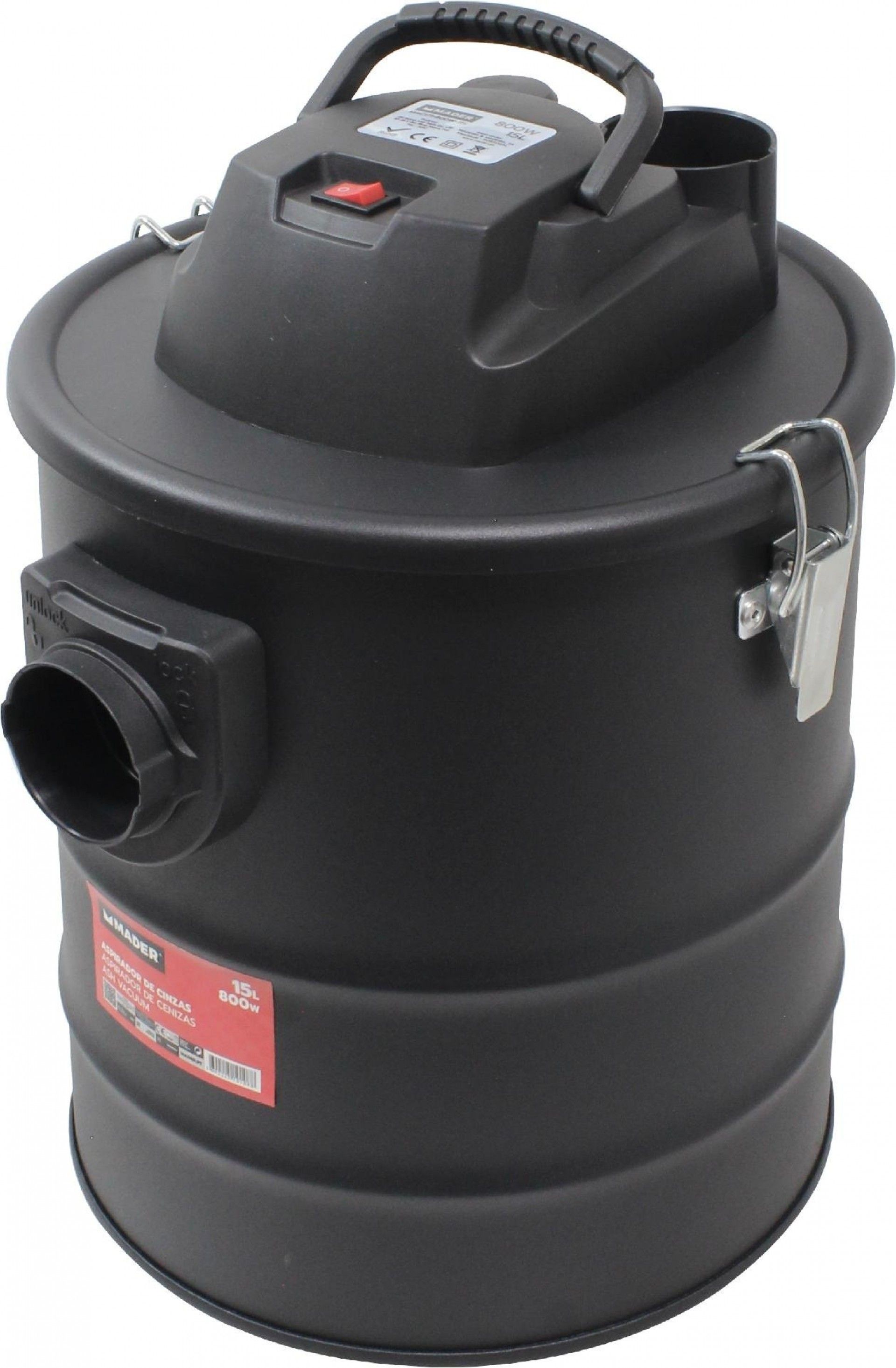 ASPIRADOR CINZAS 800W 15L DUPLO FILTRO ASP-MPT MAC171 REF10108 MADER